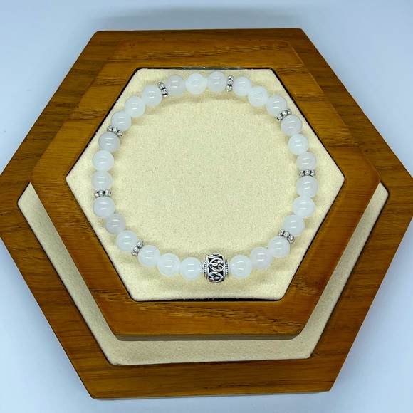 2/$25 White Jade Bracelet - Picture 2 of 5